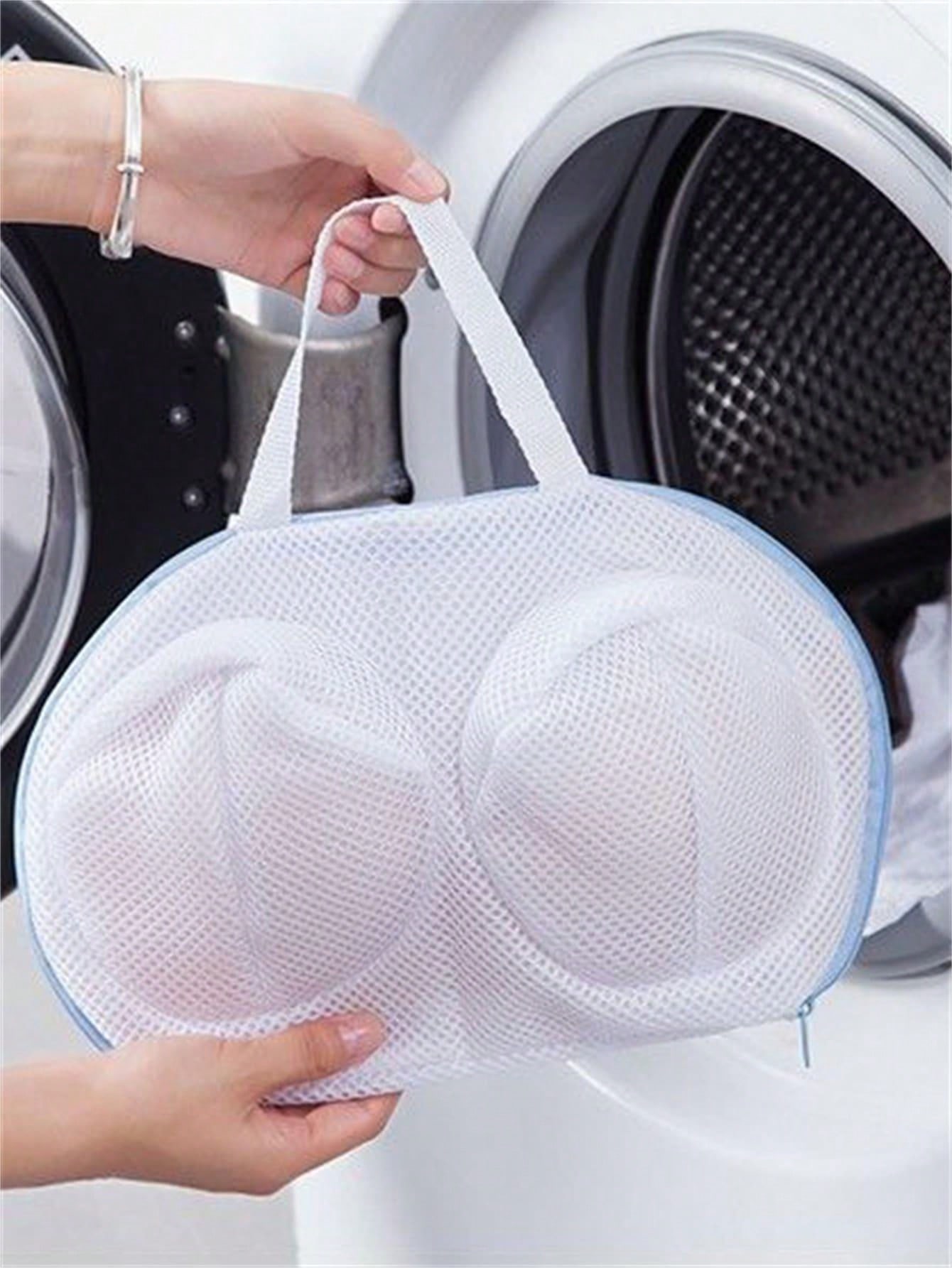 AiQInu 2 Pezzi Retina Per Lavatrice, Sacchetti Lavatrice Biancheria, Sacco Biancheria Sporca Con Couliss, Sacchetto Scarpe Lavatrice, Rete Salvabucato 40 X 30cm