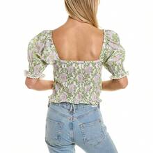 Roller Rabbit Áo thun lụa pha trộn Daphne Renata - trắng - Xem 2