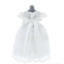 Vestido para Niña Blanco de Bautizo 3551 Tallas 0 a 2 Años - Beis - Ver 5