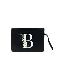 1 túi vải lanh in chữ có khóa kéo Túi đựng đồ trang điểm Quà tặng cảm ơn của giáo viên Túi đựng đồ du lịch: Lựa chọn hoàn hảo cho vẻ đẹp ngoài trời! Đây là món quà tặng cho mẹ, giáo viên, bạn bè, phù dâu và học sinh. Thích hợp sử dụng hàng ngày, sinh nhật, ngày lễ, kỳ nghỉ, bãi biển, du lịch, đi làm, kinh doanh, dã ngoại, cắm trại, siêu thị và quà tặng lưu trữ hàng ngày (Giữ dây thừng theo hướng ngẫu nhiên) cho phụ nữ, ví, ví mini, ví cầm tay, ví đựng tiền xu - màu đen - Xem 33