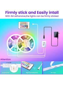 GUPUP 100 FT LED Strip, Rope Lights, APP Control,Color Changing Strip Lights Sync With Music,Para Cuarto - 彩色 - 查看 5