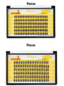 KIMCCI 120 grappoli/scatola, spessore 0,07 mm, riccio C/D, lunghezza 8-13 mm, estensioni ciglie individuali opzionali da 30D, grappoli di ciglie, ciglie individuali, ciglie finte