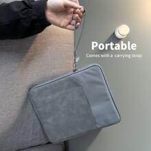 Funda para transporte de tableta compatible con iPad, Kindle, Galaxy y tabletas Android / Funda para tabletas compatible con tabletas de 7 ~ 8 / 9.7 ~ 11 / 12.9~13 pulgadas, impermeable, con asa y bolsillo delantero - Gris Oscuro - Ver 8