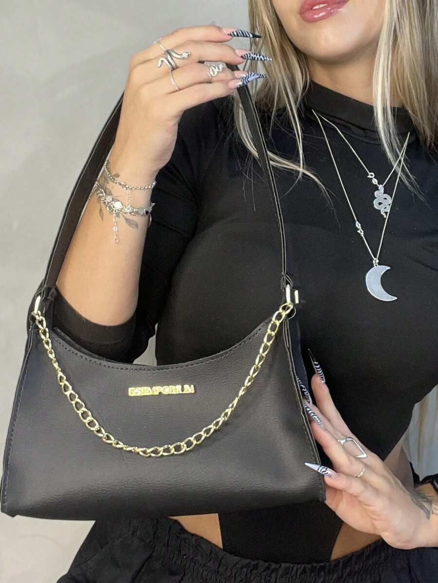 Women Shoulder Bags - 金色 - 查看 1