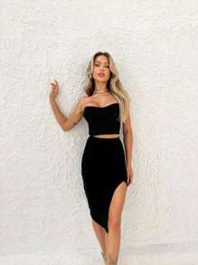 Women Two-Piece Outfits - 黑色 - 查看 1