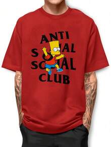 Men T-Shirts - 紅色 - 查看 1