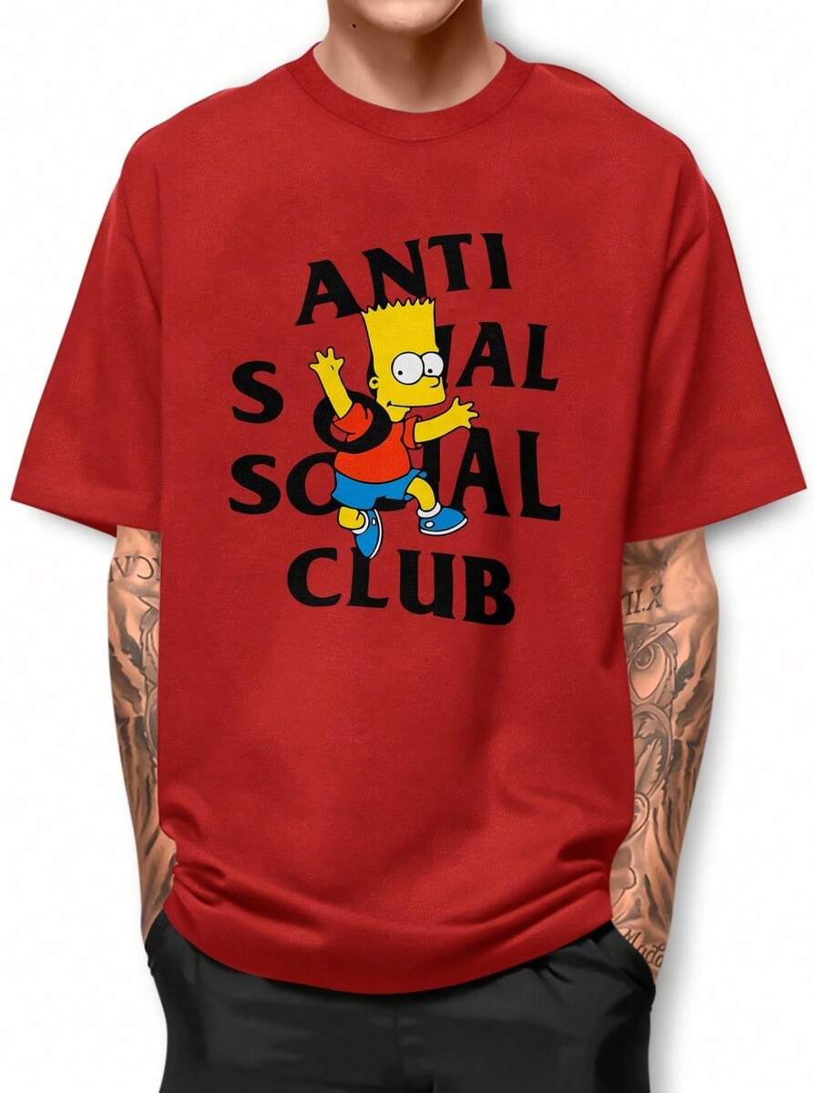 Men T-Shirts - 紅色 - 查看 1