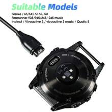 Cargador de reloj para Garmin Fenix7 7x 5s 6 6X 6S PRO, cable de carga USB para cargador de reloj Garmin, compatible con Garmin Venu Vivoactive 4/3 Quatix 5