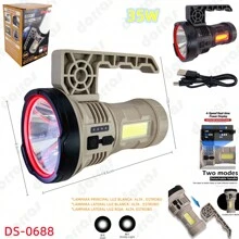 AGUILAMEX Rechargeable LED Flashlight With Detachable Handle Bright Light COB Work Light Warning Light 7 Modes Waterproof Searchlight Camping Spotlight - Multicolor - View 11