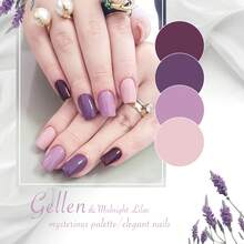 Gellen 凝膠指甲油1入組，棕色粉紅色紫色藍色紅色光澤指甲藝術設計，可浸泡UV LED凝膠指甲套件，迷你美甲DIY家庭產品，甲蟲情人節禮物，女性女孩適用