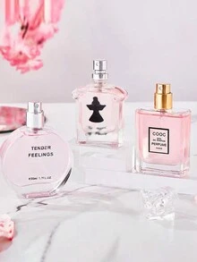 Set Of 3 Travel Perfume Cases Portable Perfume Sets Lasting Perfume Sets Girls Perfume Collection Gift Set Perfume Birthday Gift Set - Floral - View 4
