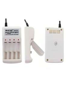 Cargador Para Baterías AA y AAA Con 4 Baterías AA Incluidas - Blanco - Ver 5