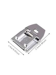 1pc Invisible Concealed Zipper Presser Feet Replacement For Brother Singer Janome Sewing Machine Parts Sewing Accessories,Sewing Machine Accessories - Silver - View 2