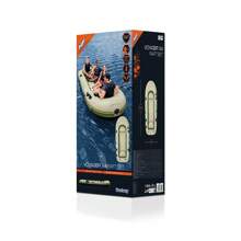 Bote Balsa Lancha Inflable con Bomba para Inflar Balsa Verde + 1 para de remos para 4 personas 3.50 mts - Verde - Ver 4