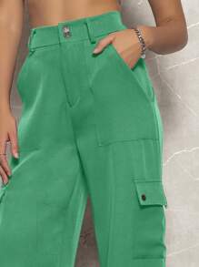 Women Pants - 綠色 - 查看 2