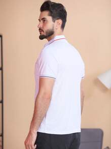 Men Polo Shirts - 白色 - 查看 2