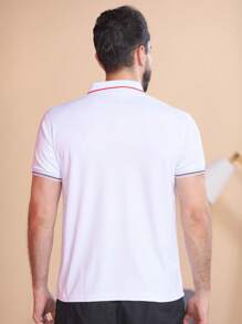 Men Polo Shirts - 白色 - 查看 3