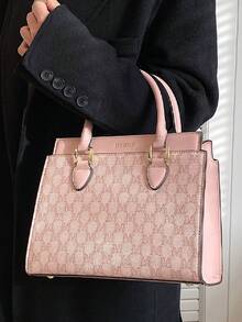 Dedoo Nueva De Moda Retro Para Mujeres, Bolso Diagonal De Gran Capacidad De Lujo Para Jóvenes Y Adultos De Europa Y América, Adecuado Para Viajes, Compras, Fiestas Y Otras Situaciones Con El Uso De Bolsos Para Mujeres. - Multicolor - Ver 4