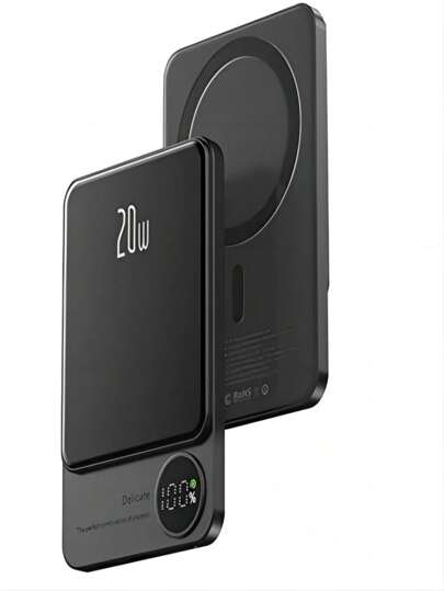 Carregador Portátil Power Bank Magsafe Sem Fio 5000mah 20w