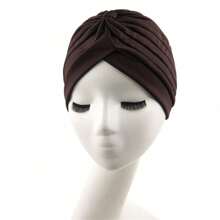 1pc Women's Stretchy Yoga Headband & Cap & Turban Bonnet Hair Bonnet Turban - Multicolor - View 15