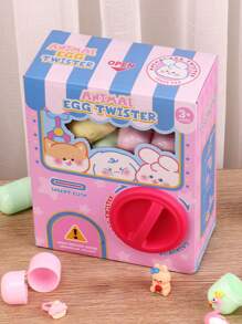 1 Pieza Cápsula De Juguete Temática Animal Rosa Tipo 'caja Sorpresa', Juguete Interactivo Para Niños - Rosa Pálido - Ver 2