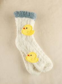 1套組2入/組刺繡徽章服裝和帽子配件自製熱熨裱織布貼片 - 小黃鴨 - 彩色 - 查看 4