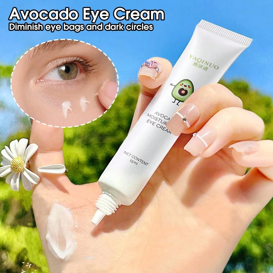 酪梨眼霜保濕舒緩緊緻眼部肌膚,淡化黑眼圈 - 白色 - 查看 1