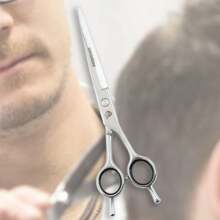 univinlions 1 Piece 6.0 / 6.5 / 7.0 Inch Professional Hairdressing Cutting Scissor Thinning Shear Curved Clipper Razor Salon Pet Grooming - Silver - View 3