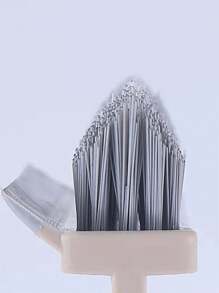 1pc Household Two-In-One Hard Bristles Gap Bath Brush For Cleaning Without Blind Spot, Random Color - Multicolor - View 4