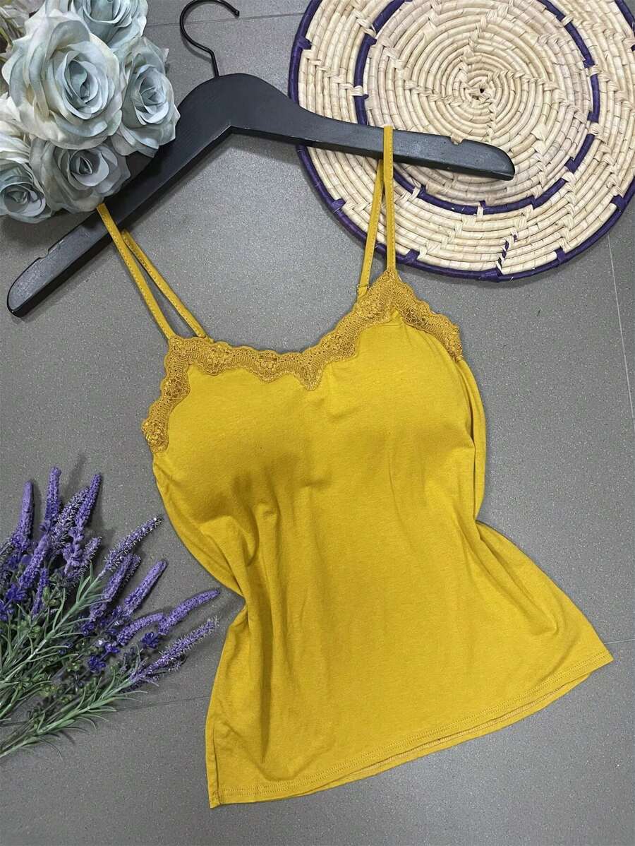 Women Tank Tops & Camis - Mostaza Amarilla - Ver 1
