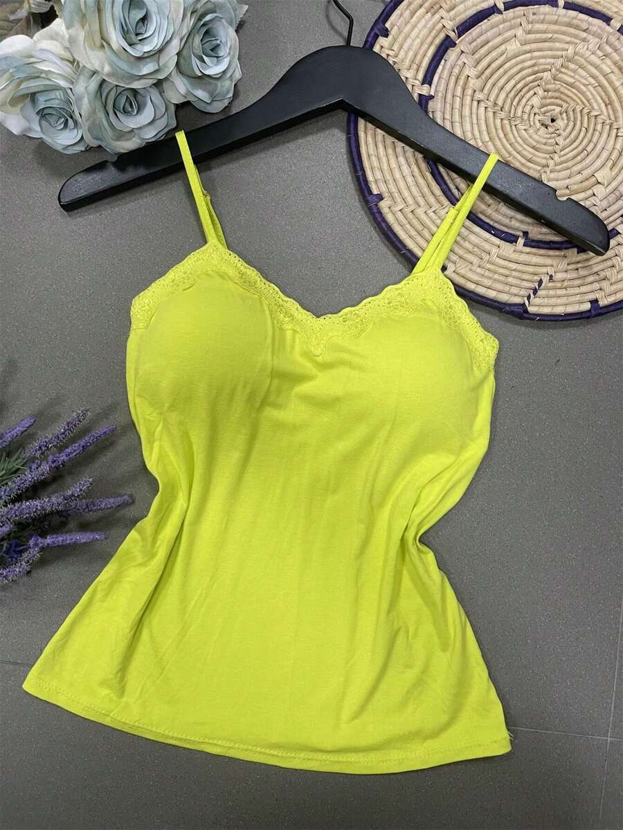 Women Tank Tops & Camis - Verde Lima - Ver 1