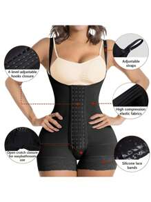 1 pieza Malla deportiva ajustada para entrenamiento y moldeado del abdomen, ropa interior para fitness y yoga de exterior