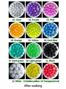 12000pcs/Set, 13 Color Options. Made Of Materials, Evenly Distributed Granules, Vibrant Colors. Suitable For Soil-Free Planting, Aquarium Decor, Home Greenery, DIY Crafts For Festivals And Parties. - Multiple Colour - View 2