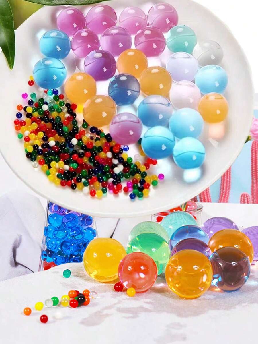 12000pcs/Set, 13 Color Options. Made Of Materials, Evenly Distributed Granules, Vibrant Colors. Suitable For Soil-Free Planting, Aquarium Decor, Home Greenery, DIY Crafts For Festivals And Parties. - Multiple Colour - View 1