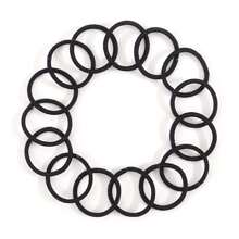 200PCS Black Elastic Hair Ties, 2cm In Diameter No Crease Finger Rubber Hair Elastics, Small Thin Hair Ponytail Holders Hair Accessories For Girls Toddlers Kids