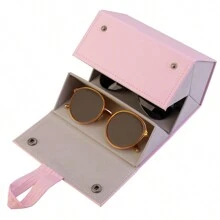 5 Cells Simple Foldable Glassed Storage Box, Travel Portable Organizer, Glasses Holder, Sunglasses Organizer, 3-Slot Eyeglasses Case Box, Foldable Eyeglassses Storage Box, Travel Sunglasses Organizer, Eyeglass Case Hard Shell, Portable Sunglass Case, Fashionable PU Leather Eyeglass Case, Lightweight