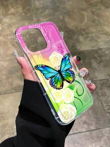 1 Ốp Điện Thoại Mềm Trong Suốt Họa Tiết Hoa Bướm Nhiều Màu Tương Thích Với IPhone 11,Iphone 13,Iphone 14,Iphone 15 Và Các Mẫu Iphone Khác - Nhiều màu - Xem 3