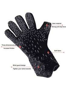 1pair Soccer Goalkeeper Gloves Adult Goalie Finger Protector Anti-Skid Training Wear-Resistant Equipment Football Gloves