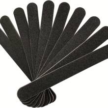 5pcs/Set Professional Double Sided 100/180 Grit Manicure Pedicure Nail File With Nail Buffer Block, Black,Nail Supplies,Nail Tools,Nail Art Tools,Back To School,Nails,Nail Tools For Press On Nails,Manicure Pedicure Tools - Black - View 1