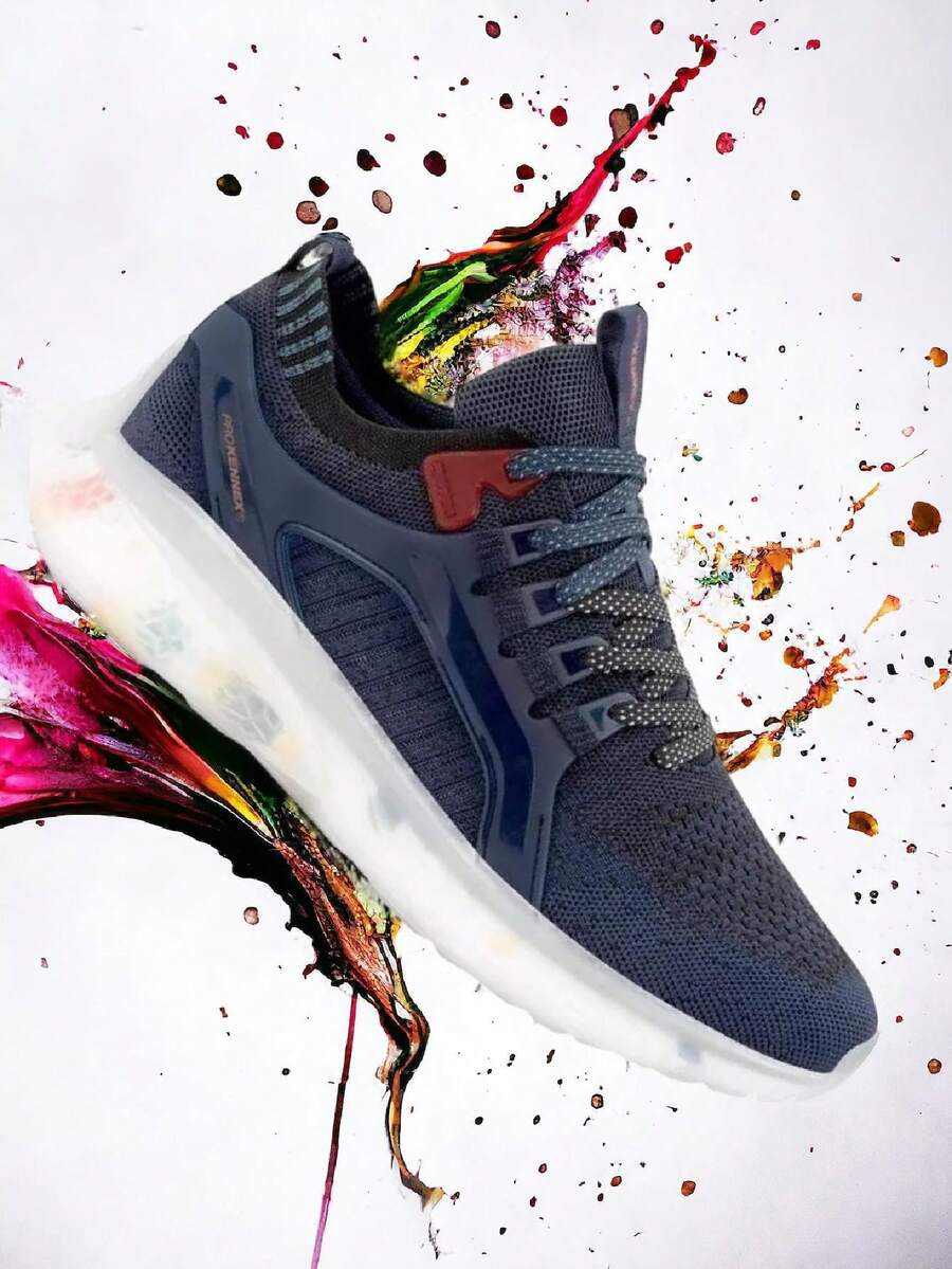 Tenis para hombre deportivos de tela de alto impacto para exteriores - Azul Marino - Ver 1