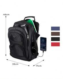 Men Functional Backpacks - 黑色 - 查看 4
