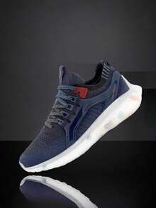 Tenis para hombre deportivos de tela de alto impacto para exteriores - Azul Marino - Ver 2