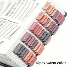 Pestañas De La Biblia, Pestañas De Índice Adhesivas, 75 Pestañas, Tema Boho, Pestañas Laminadas De La Biblia Para Mujeres Y Hombres Que Estudian La Biblia, Pestañas Del Índice De La Biblia, Pestañas Del Libro De La Biblia, Etiquetas De La Biblia Pestañas, Pestañas Adhesivas De La Biblia (5 Hojas / Set)