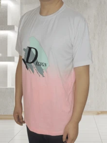 Men T-Shirts - 淺粉色 - 查看 1