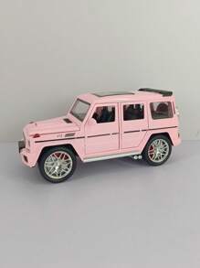 1:24 Scale Large High-Performance Off-Road Vehicle Simulation Zinc Alloy Car Model, With Openable Doors, Simulated Sound And Light Functions. A Favorite Birthday Gift For Boys, As Well As A Collectible Toy Suitable For Children. - Pink - View 2