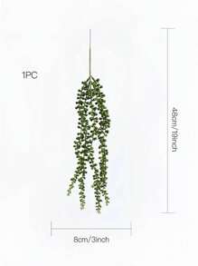 5 Branches Artificial Green Plants Couple Tears Indoor Decoration Hanging Basket Wall Decor Fake Plant, Valentine Day, Gift Gifts Birthday Graduation