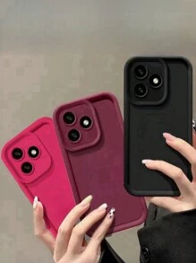 3 piezas Fundas de teléfono mate compatibles con iPhone de tacto suave - Multicolor - Ver 1