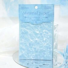 1pack 30 Sheets Dreamy Wave Pattern Journal Material, Diy Scrapbook Supplies, Festival Gift, Personalized Decorative Paper Back To School