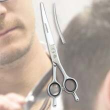 univinlions 1 Piece 6.0 / 6.5 / 7.0 Inch Professional Hairdressing Cutting Scissor Thinning Shear Curved Clipper Razor Salon Pet Grooming - Silver - View 18