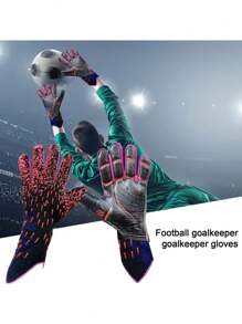 1pair Adult Football Goalkeeper Gloves With Finger Protection, Slip-resistant & Wear-resistant For Training